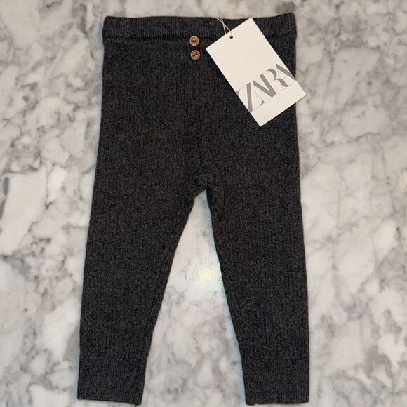 ZARA OUTFIT - NWT LEGGINGS & SWEATER 6/9M - Picture 2 of 10